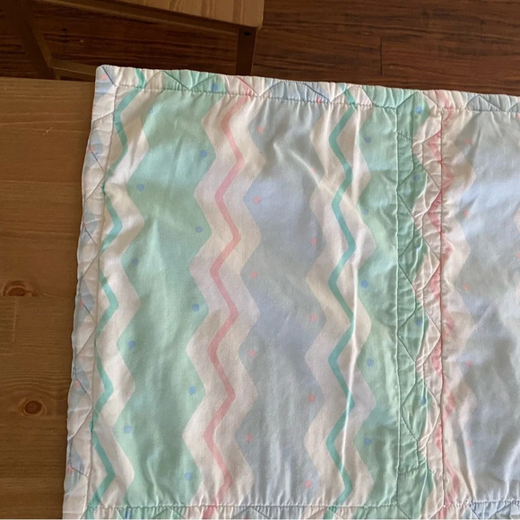 VTG Bucilla Mother Goose Rhymes Quilt (63480) Finished Quilt 30x33” Baby Blanket - Picture 11 of 15